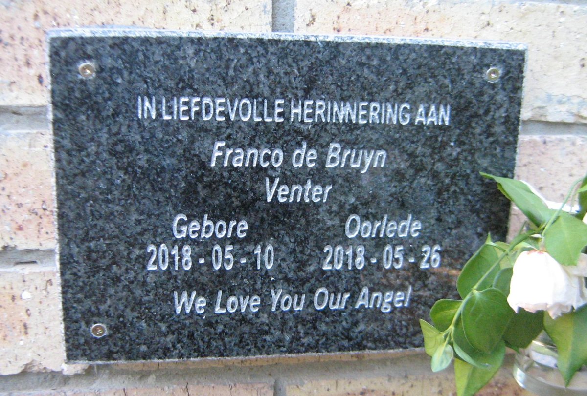 VENTER Franco de Bruyn 2018-2018