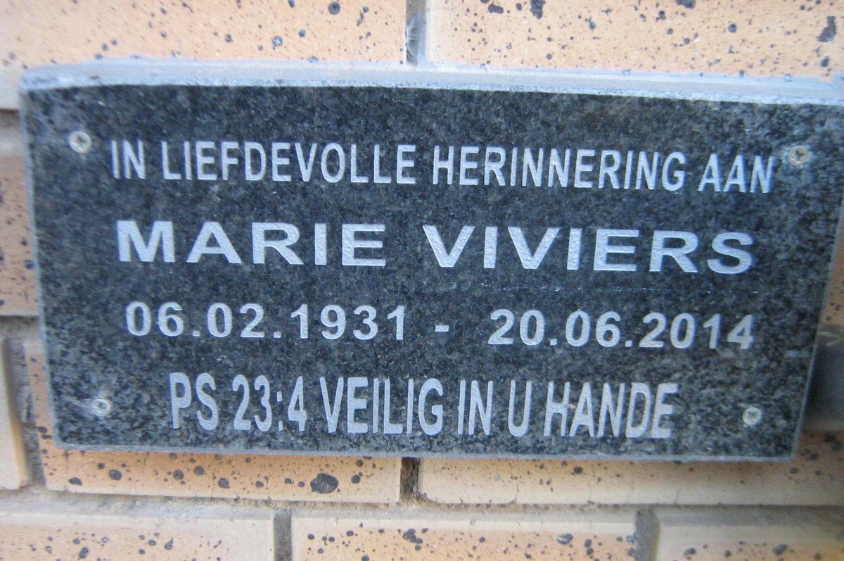 VIVIERS Marie 1931-2014