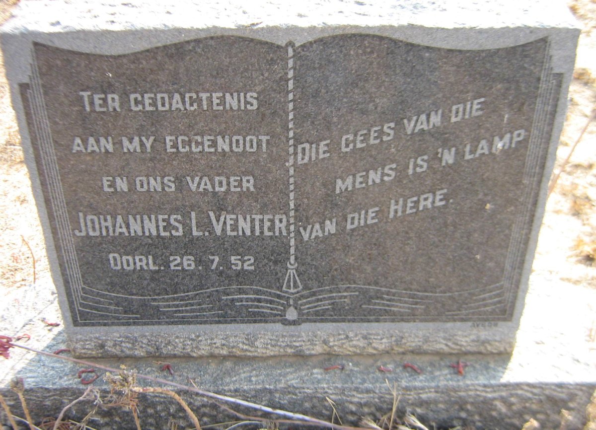 VENTER Johannes L. -1952