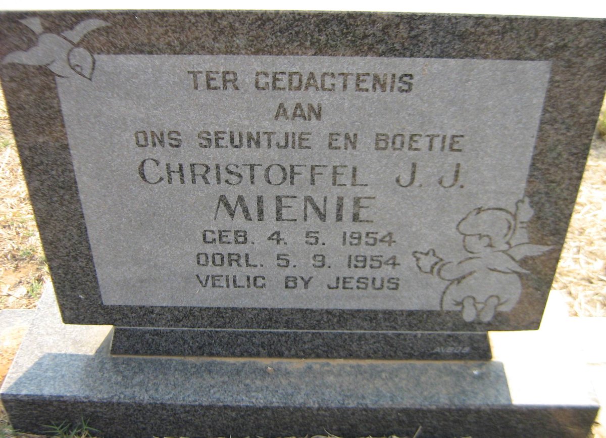 MIENIE Christoffel J.J. 1954-1954