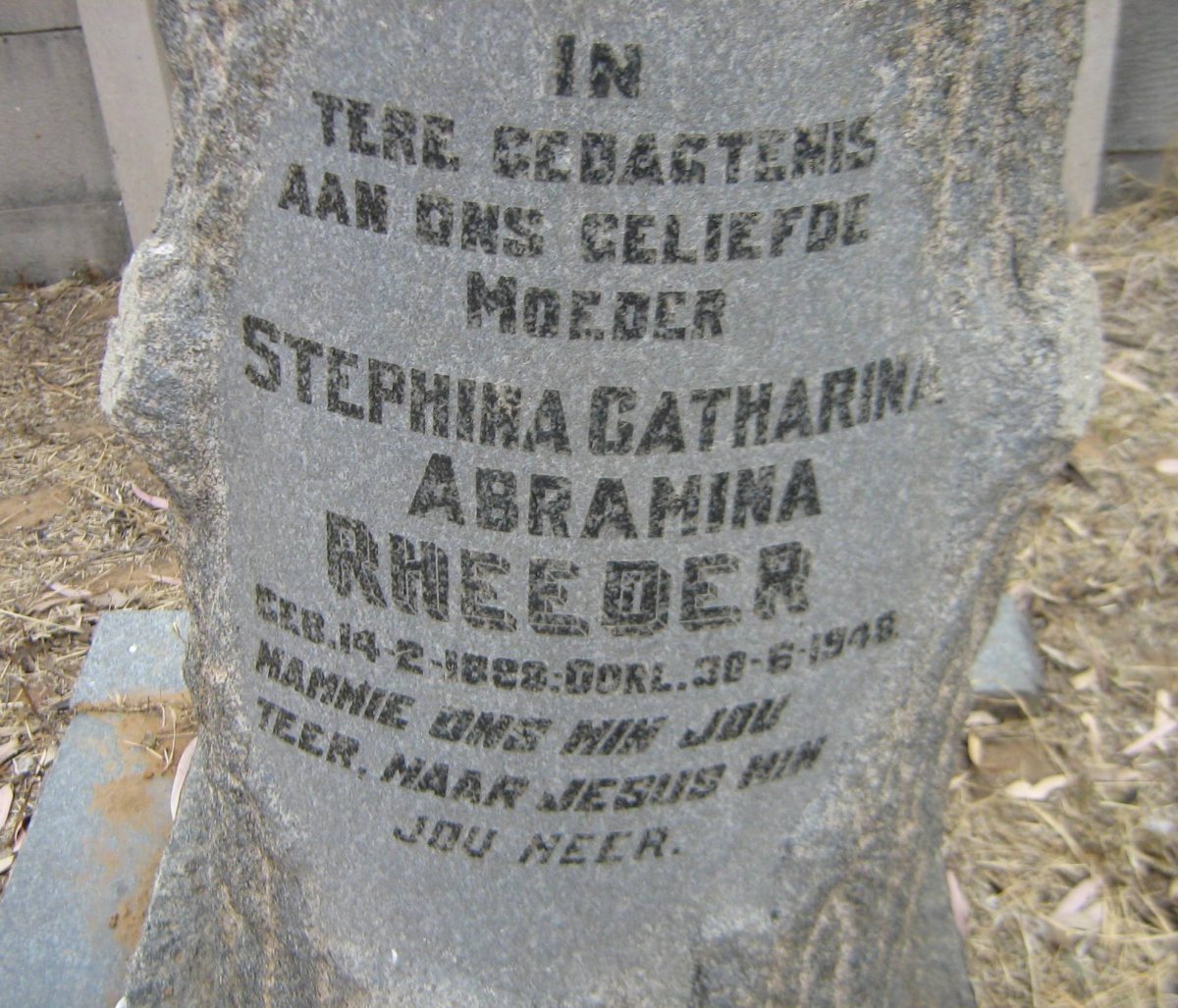 RHEEDER Stephina Catharina Abramina 1898-1948