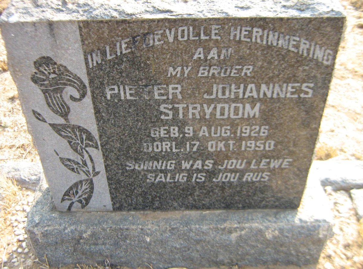 STRYDOM Pieter Johannes 1926-1950