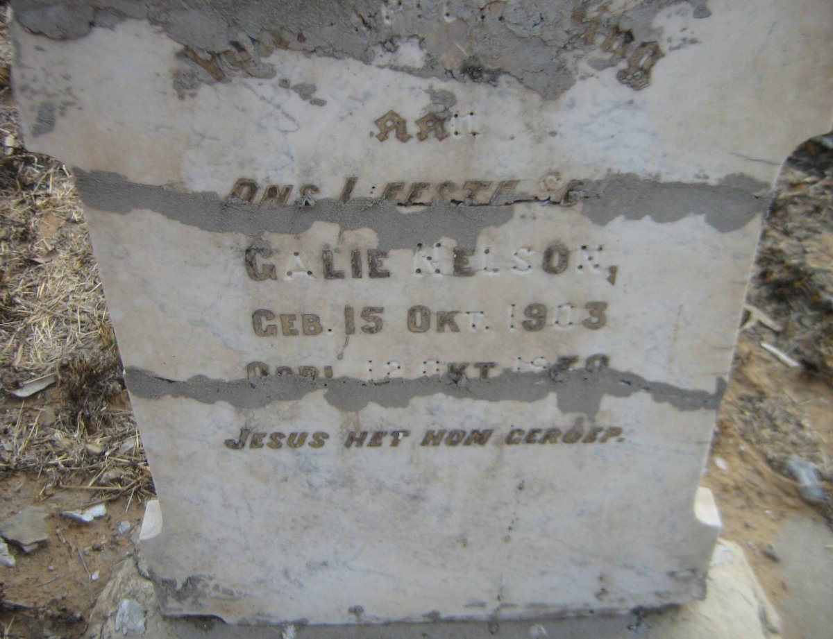 NELSON Galie 1903-1939