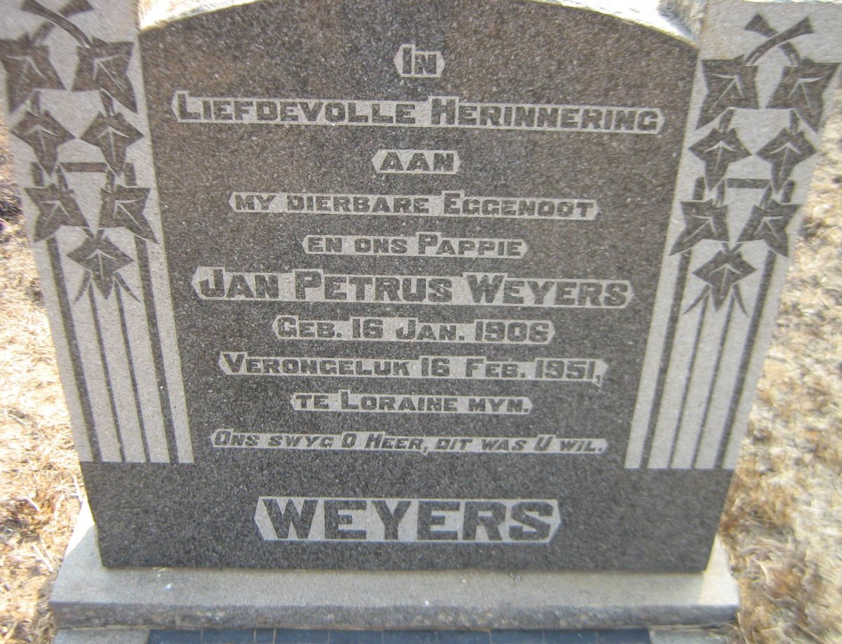 WEYERS Jan Petrus 1906-1951