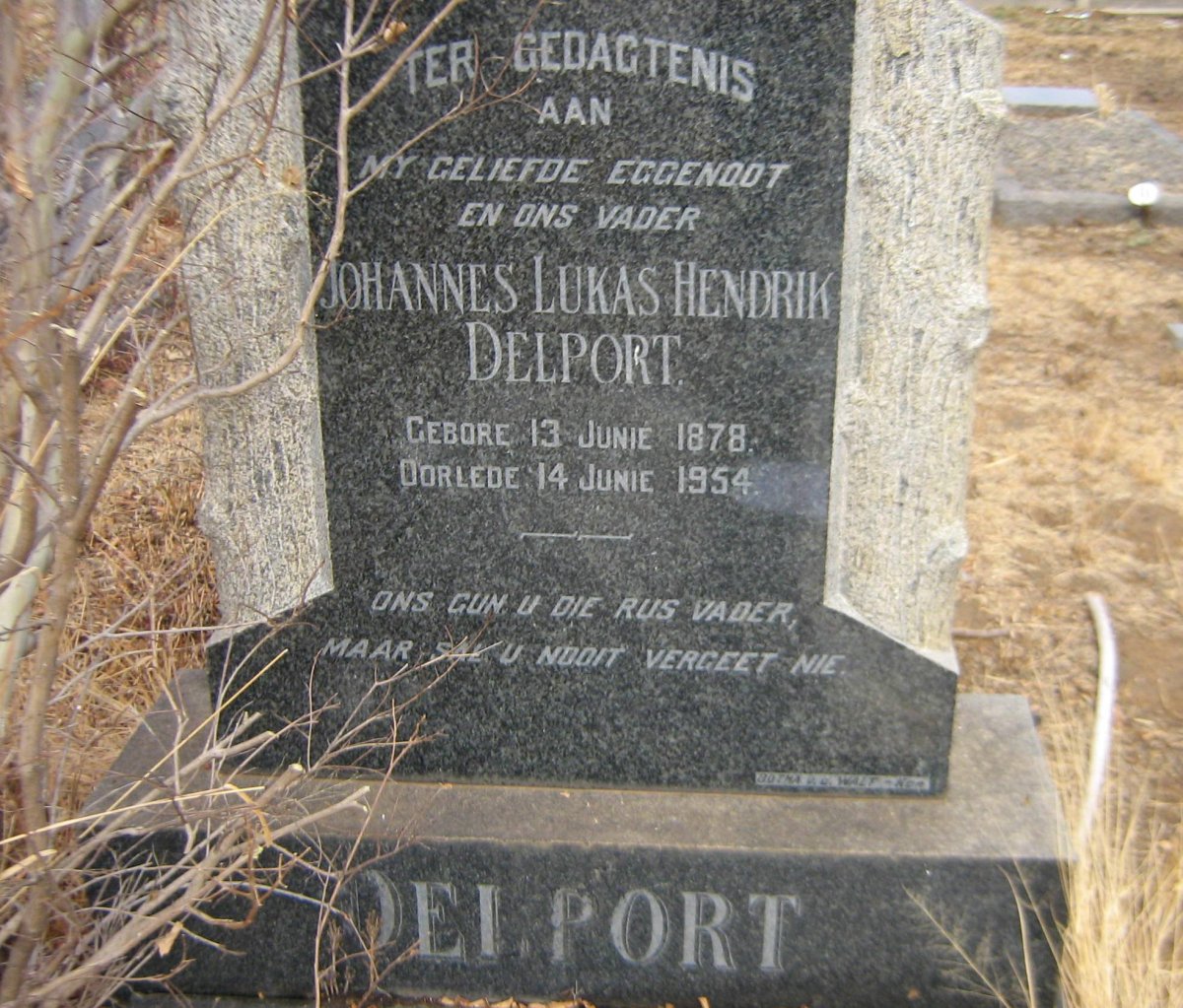 DELPORT Johannes Lukas Hendrik 1878-1954