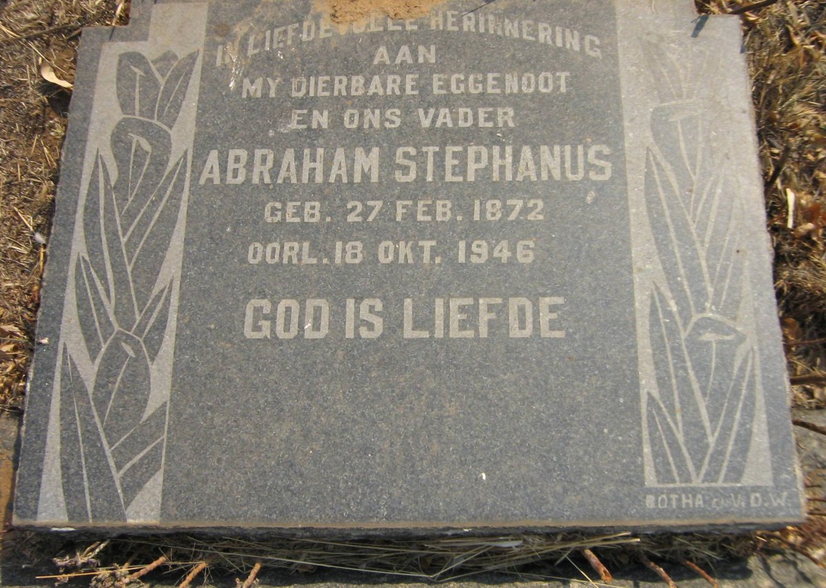 ? Abraham Stephanus 1872-1946