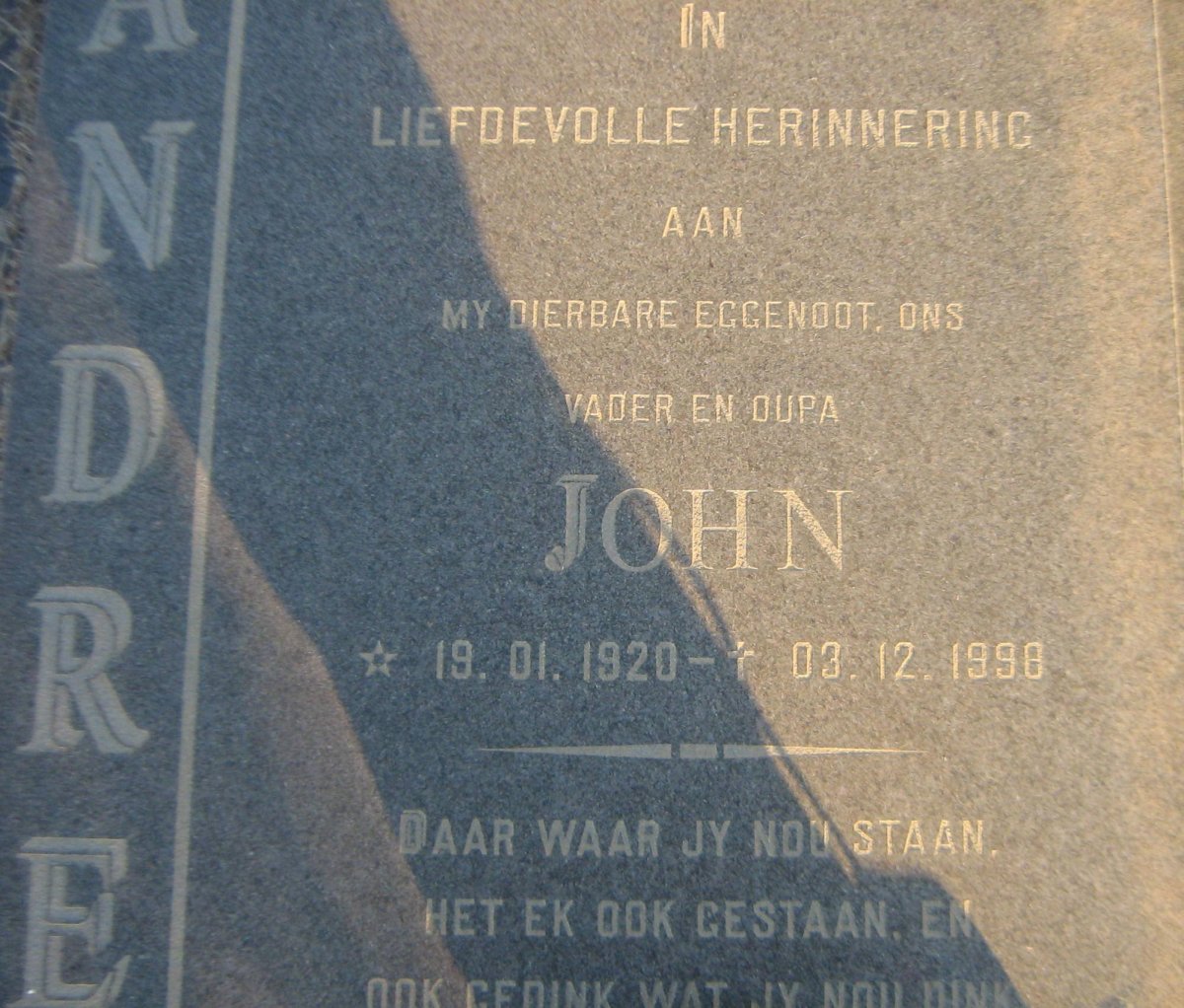 ANDREWS John 1920-1998