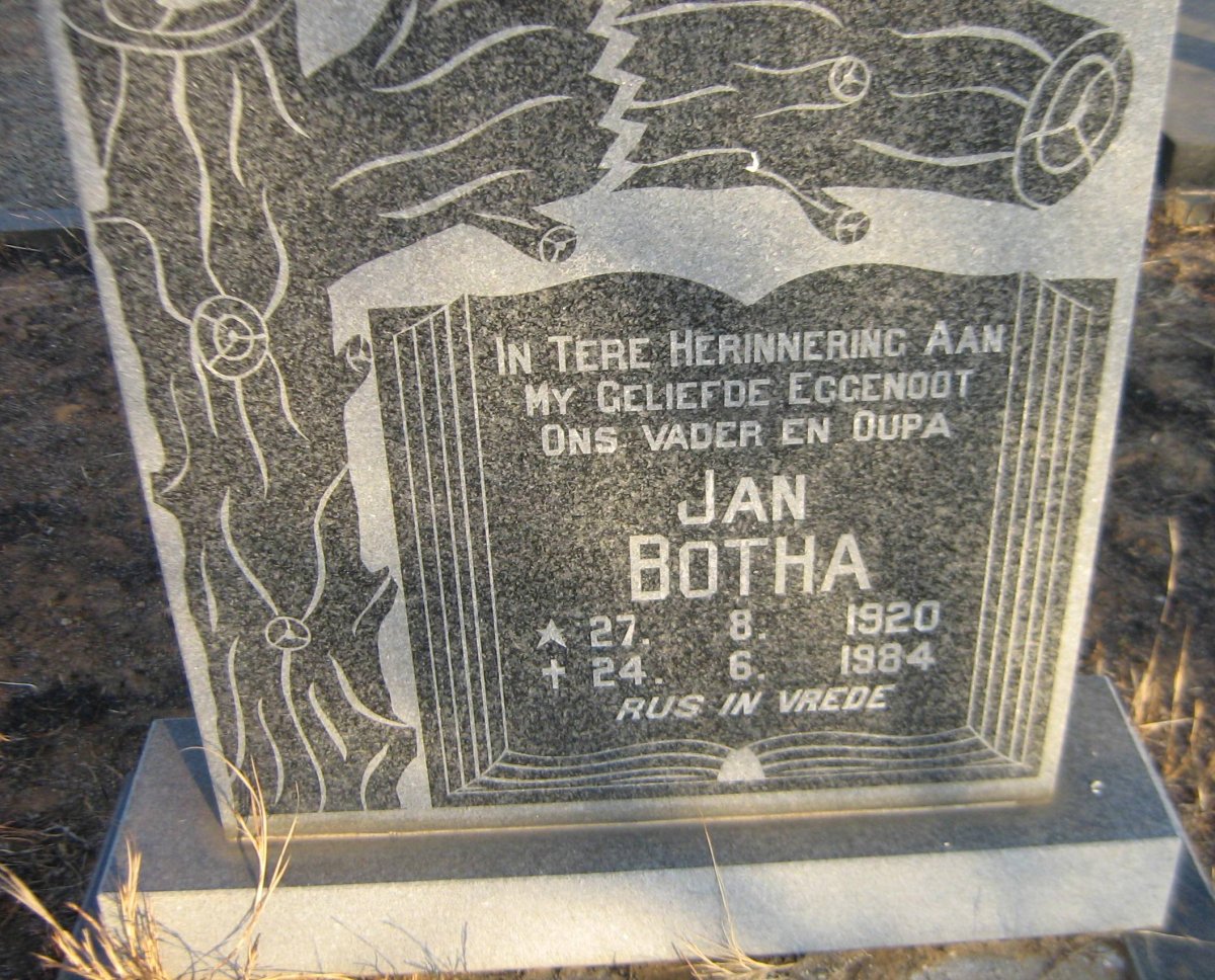 BOTHA Jan 1920-1984