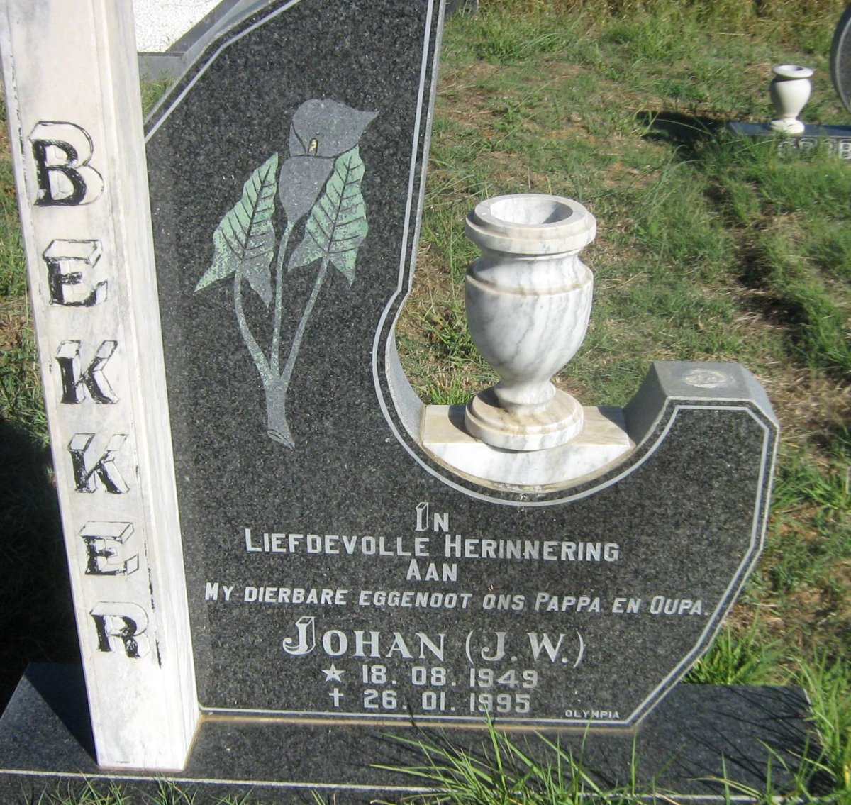 BEKKER J.W. 1949-1995