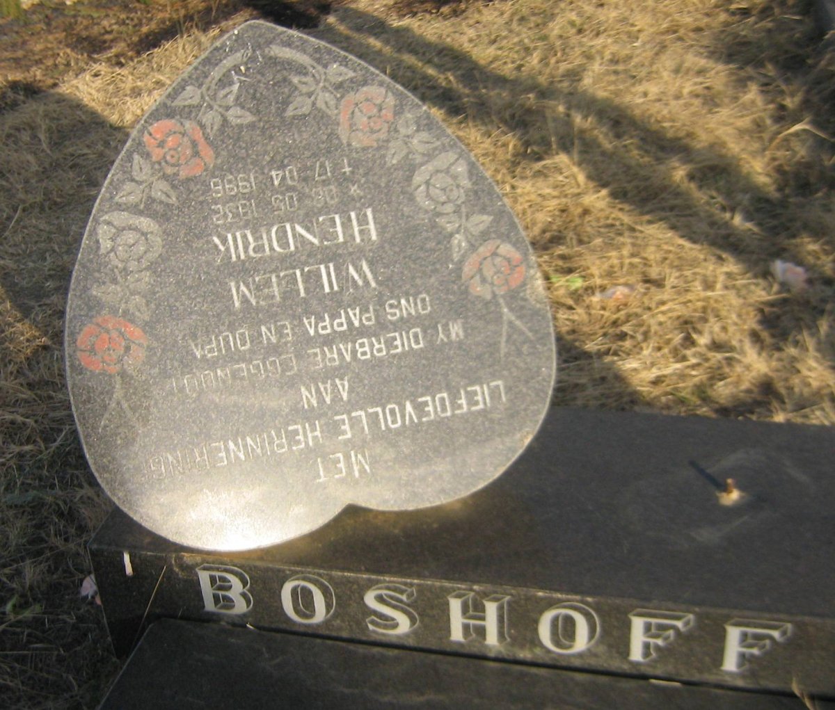 BOSHOFF Willem Hendrik 1935-1996