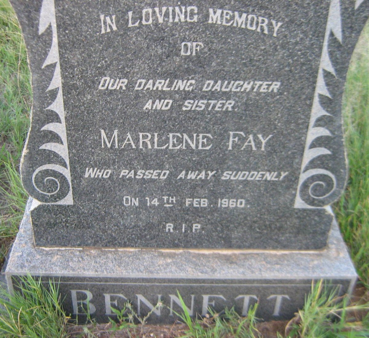 BENNETT Marlene Fay -1960