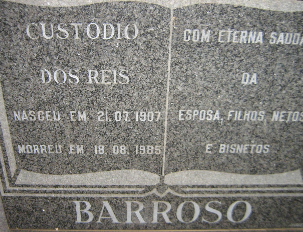 BARROSO Custodio dos Reis 1907-1985