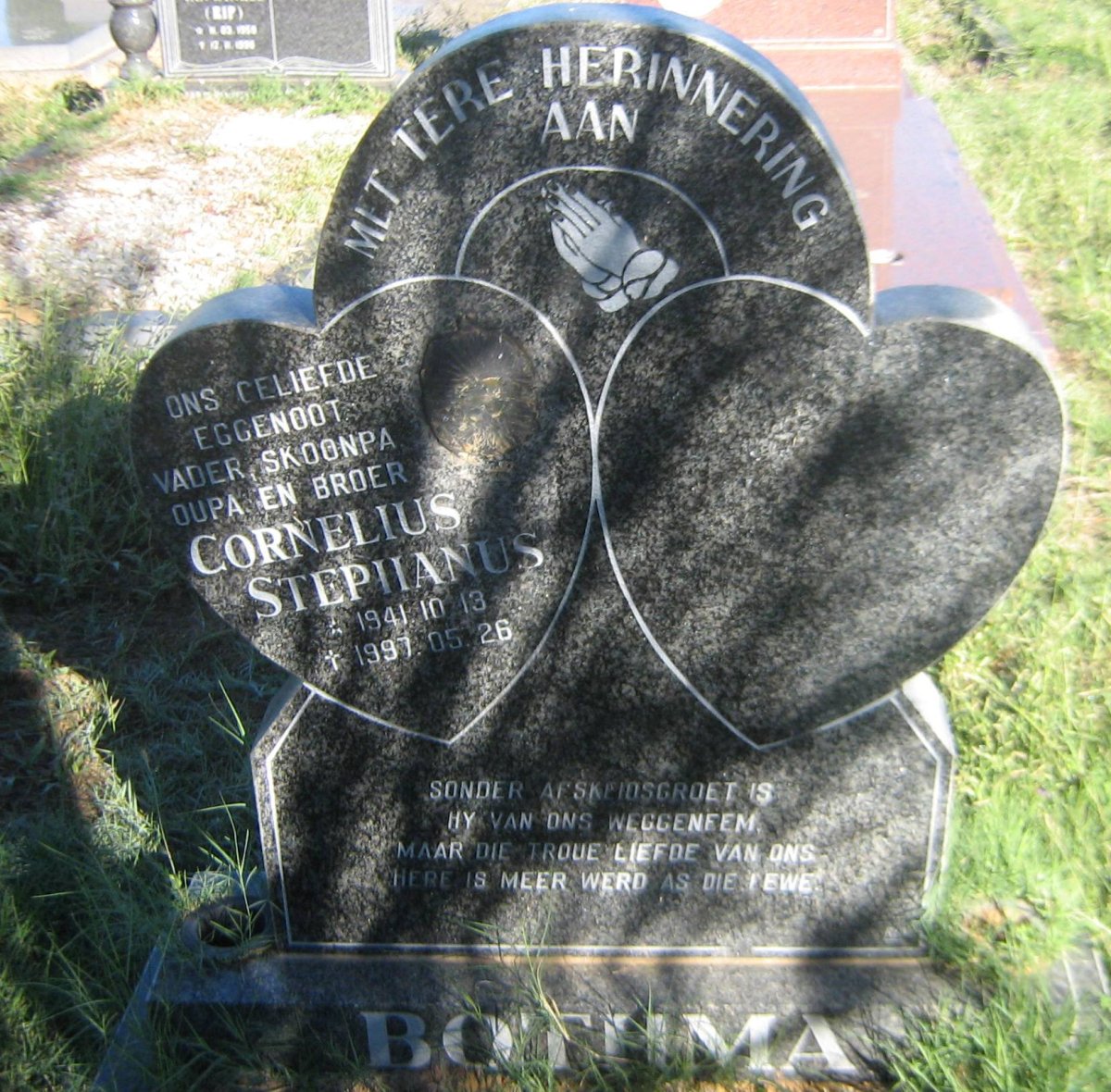 BOTHMA Cornelius Stephanus 1941-1997