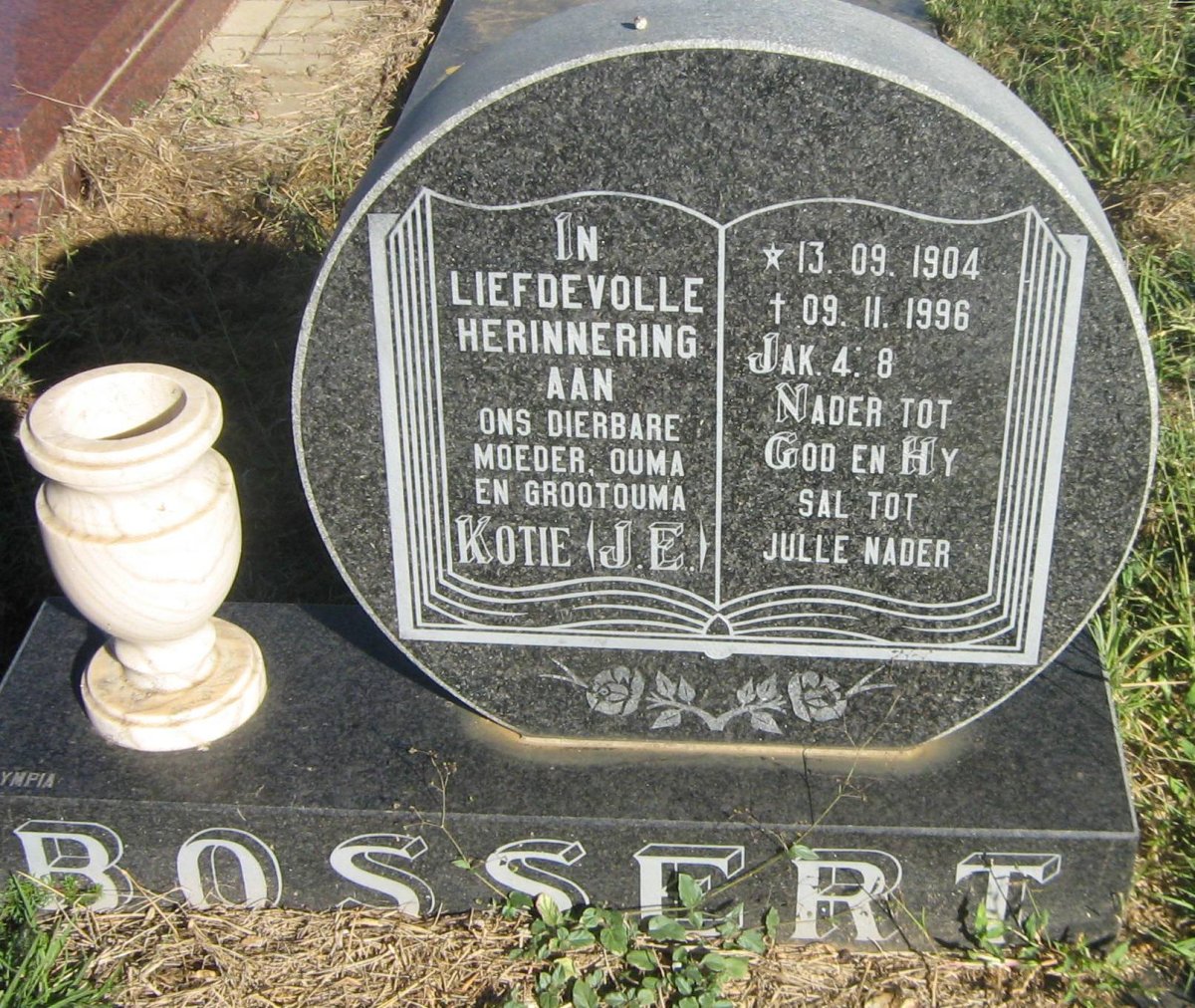 BOSSERT J.E. 1904-1996