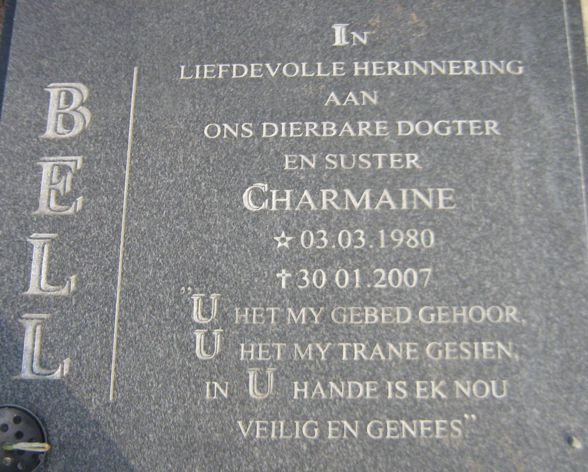 BELL Charmaine 1980-2007