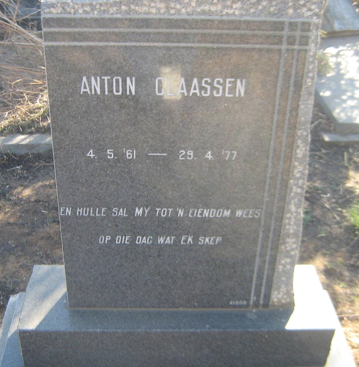 CLAASSEN Anton 1961-1977