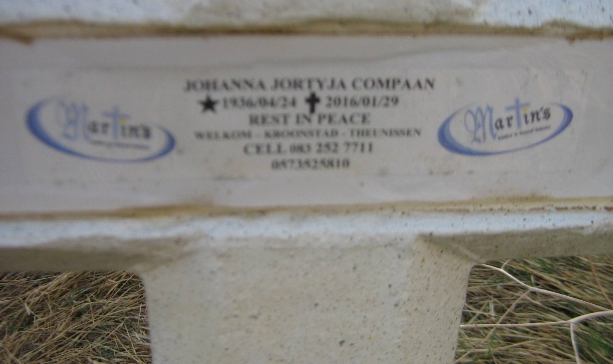 COMPAAN Johanna Jortyja 1936-2016