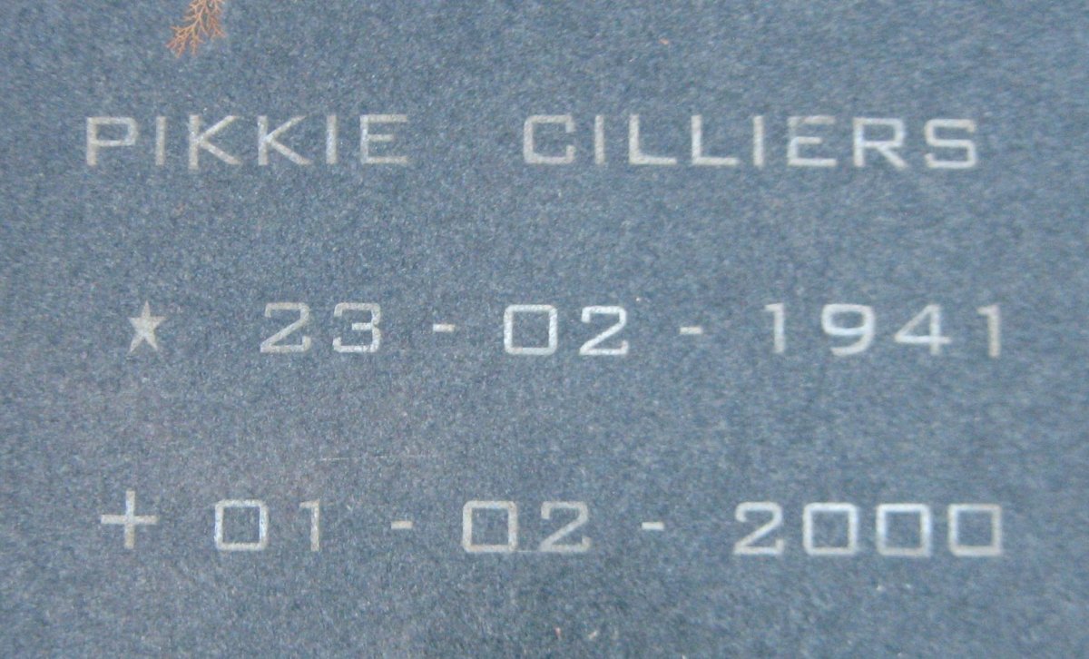 CILLIERS Pikkie 1941-2000