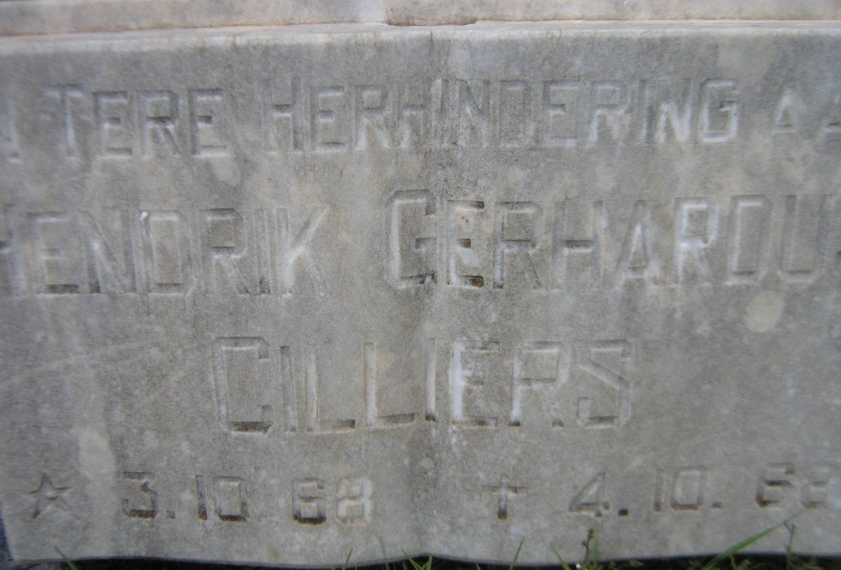 CILLIERS Hendrik Gerhardus 1968-1968