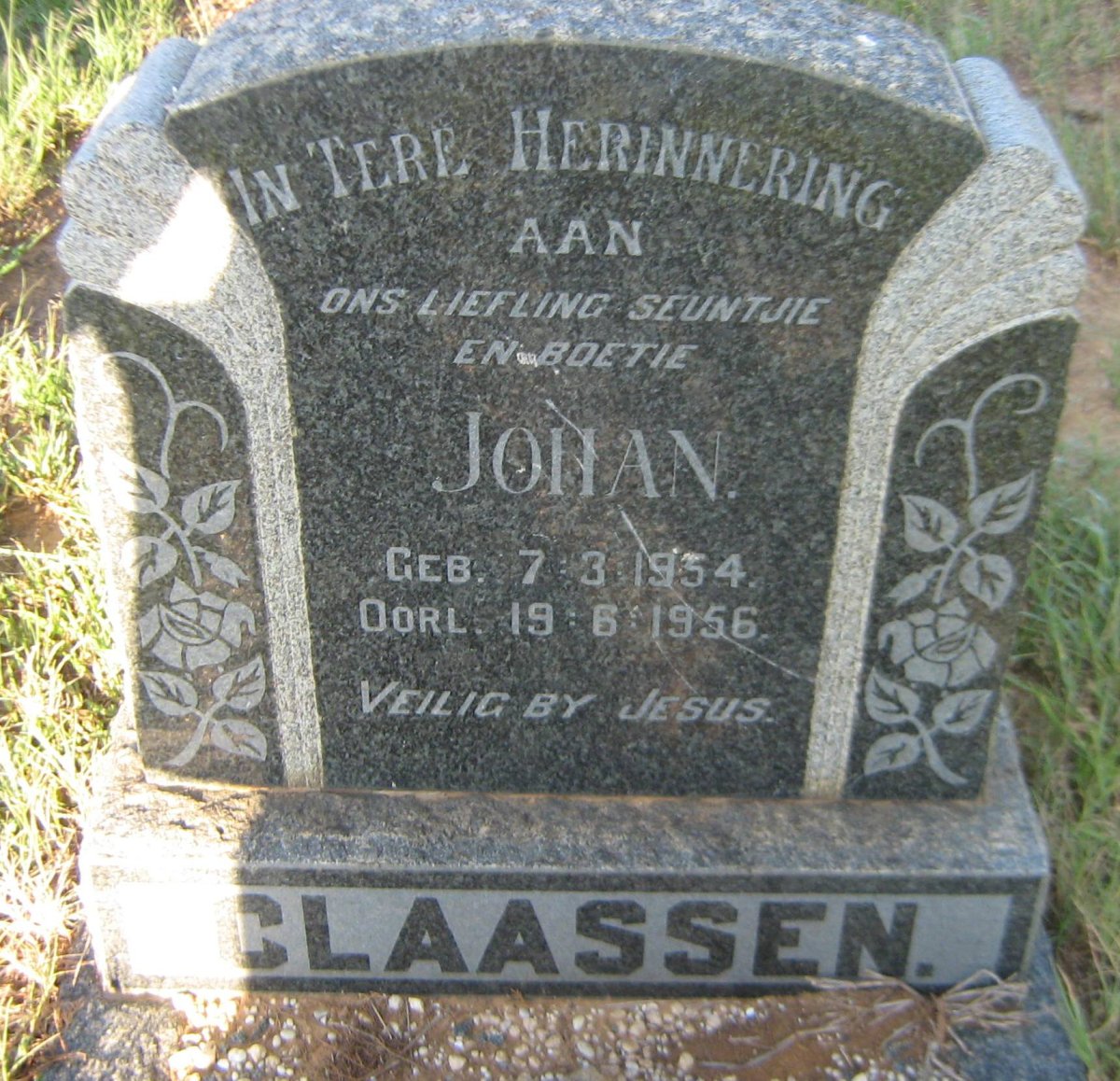 CLAASSEN Johan 1954-1956