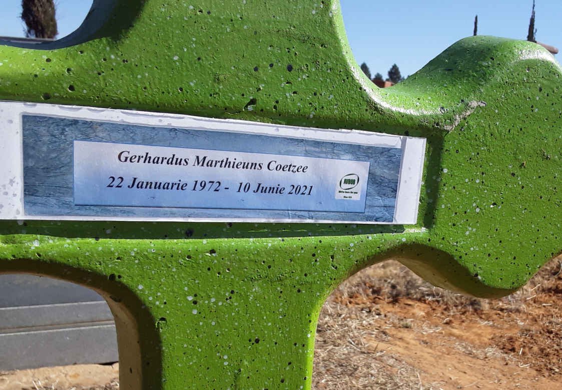 COETZEE Gerhardus Marthieuns 1972-2021