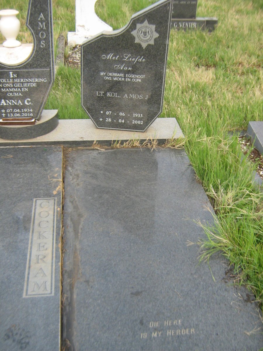 COCKERAM Amos J. 1933-2002 &amp; Anna C. 1934-2016
