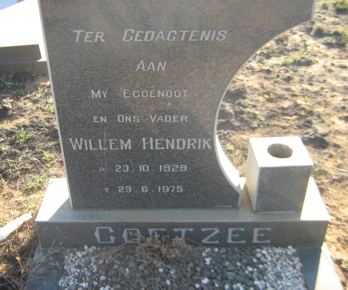 COETZEE Willem Hendrik 1929-1975