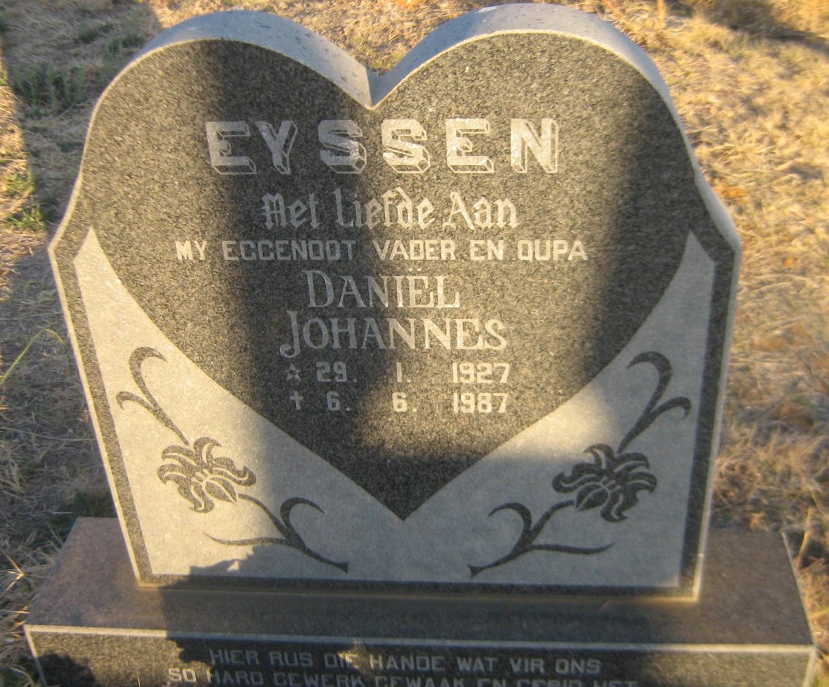 EYSSEN Daniël Johannes 1927-1987