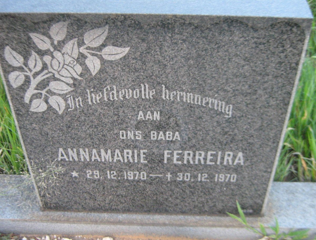 FERREIRA Annamarie 1970-1970