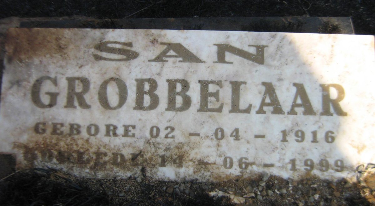 GROBBELAAR San 1916-1999