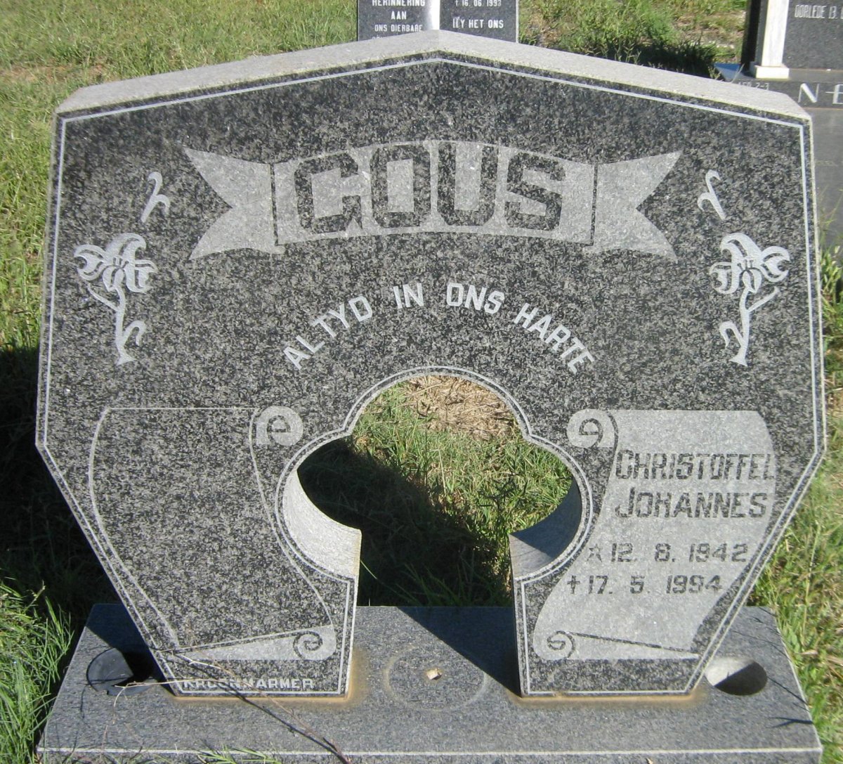 GOUS Christoffel Johannes 1942-1994