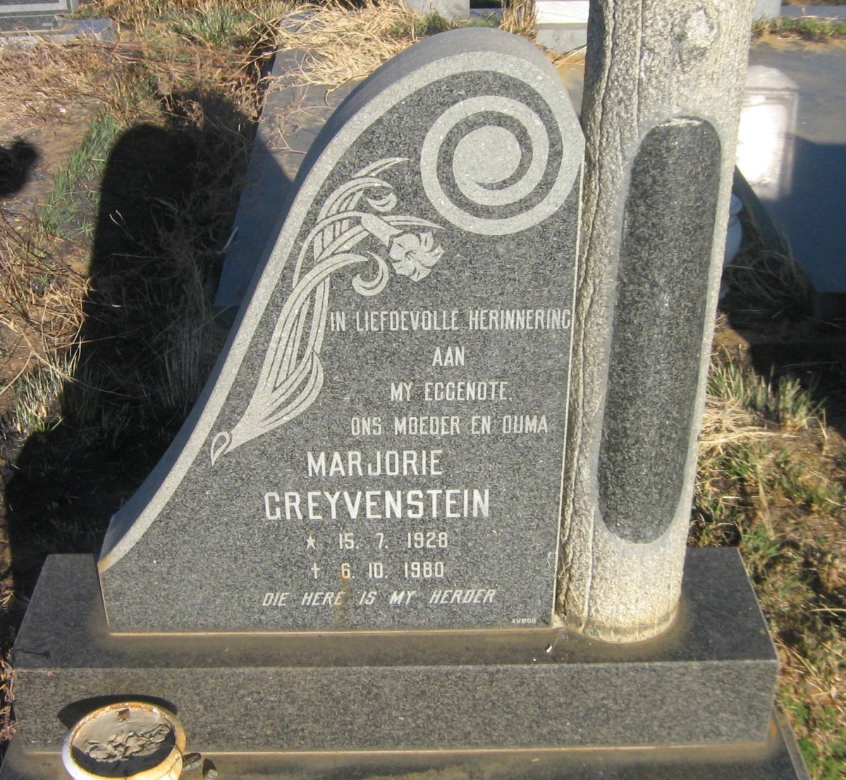 GREYVENSTEIN Marjorie 1928-1980