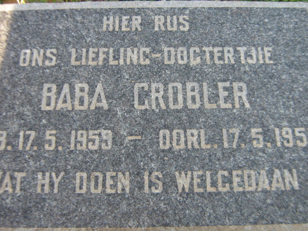 GROBLER 1959-195?