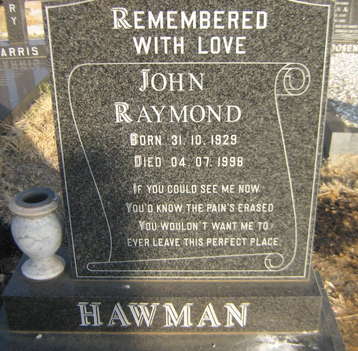 HAWMAN John Raymond 1929-1998