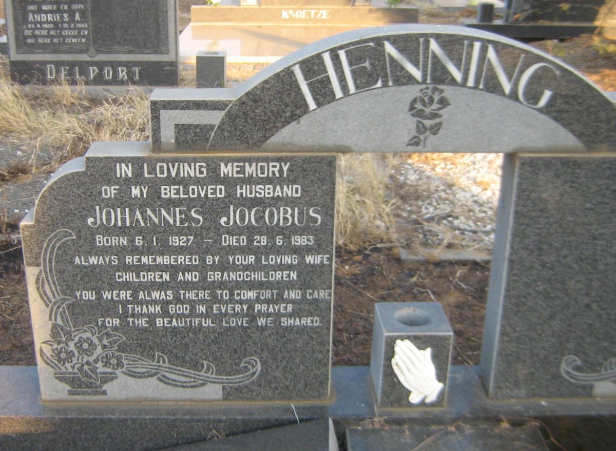 HENNING Johannes Jocobus 1927-1983