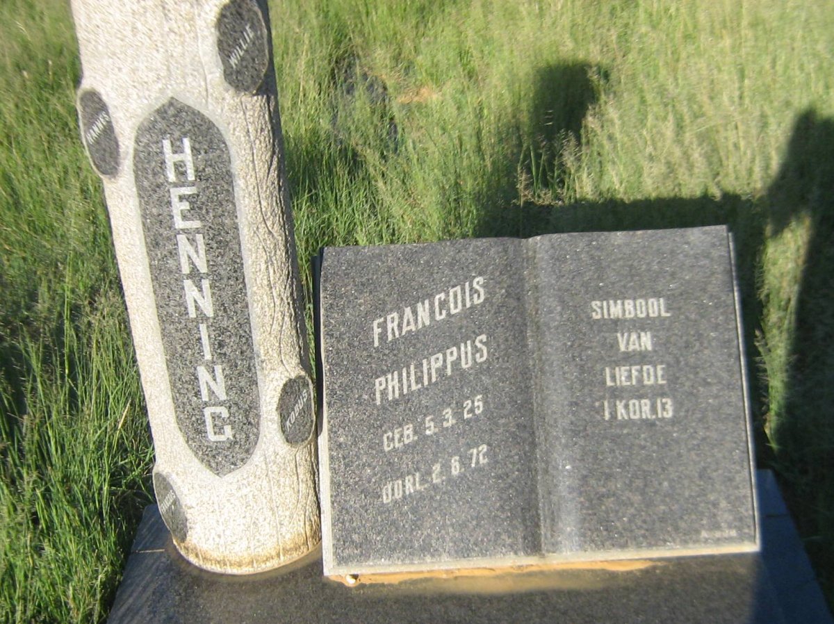 HENNING Francois Philippus 1925-1972