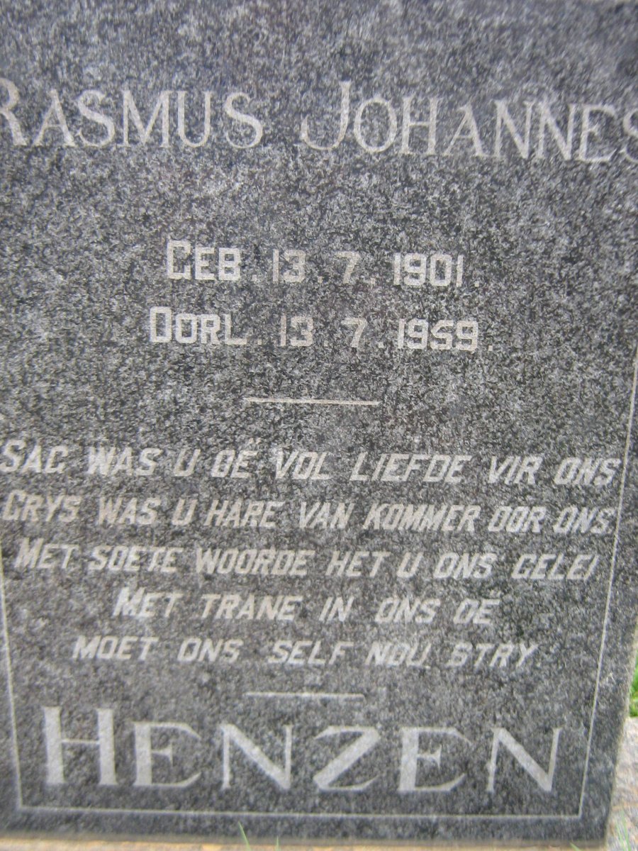 HENZEN Rasmus Johannes 1901-1959