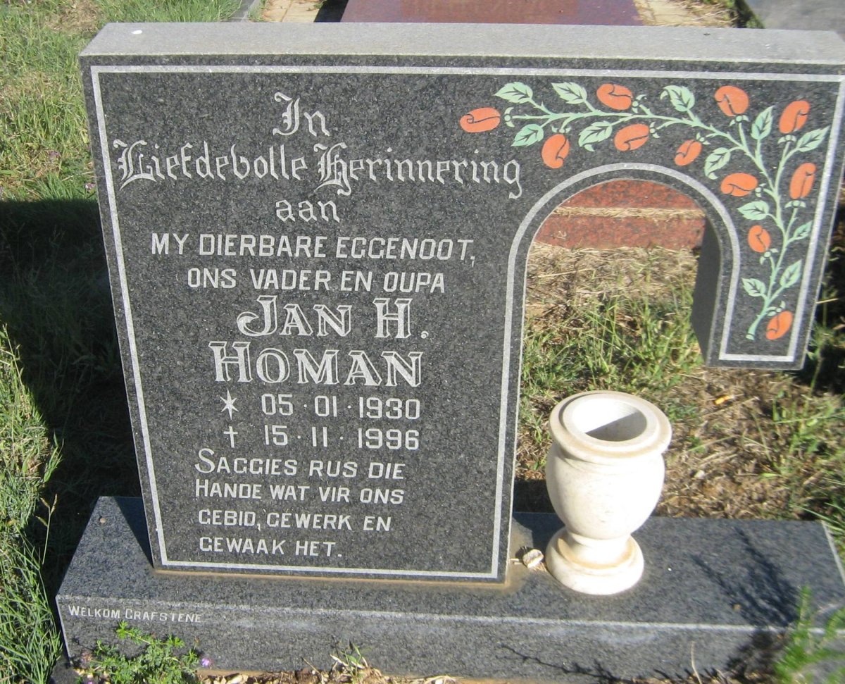 HOMAN Jan H. 1930-1996