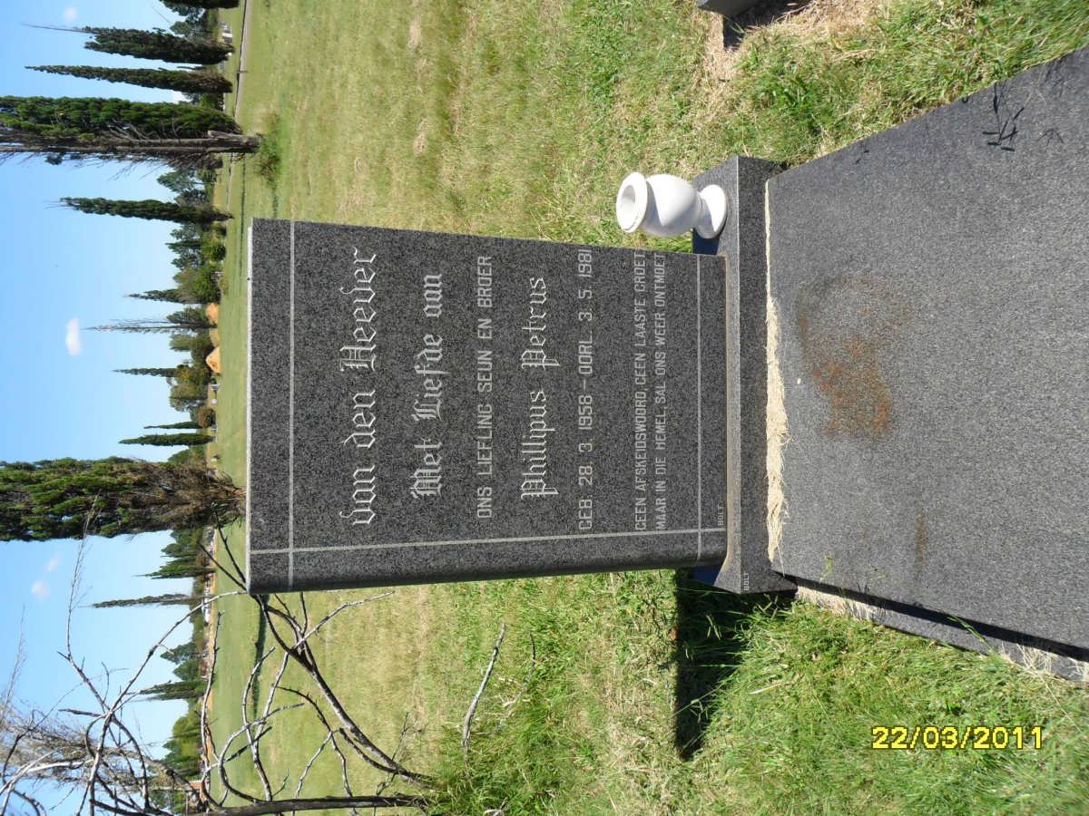 HEEVER Phillipus Petrus, van den 1958-1981