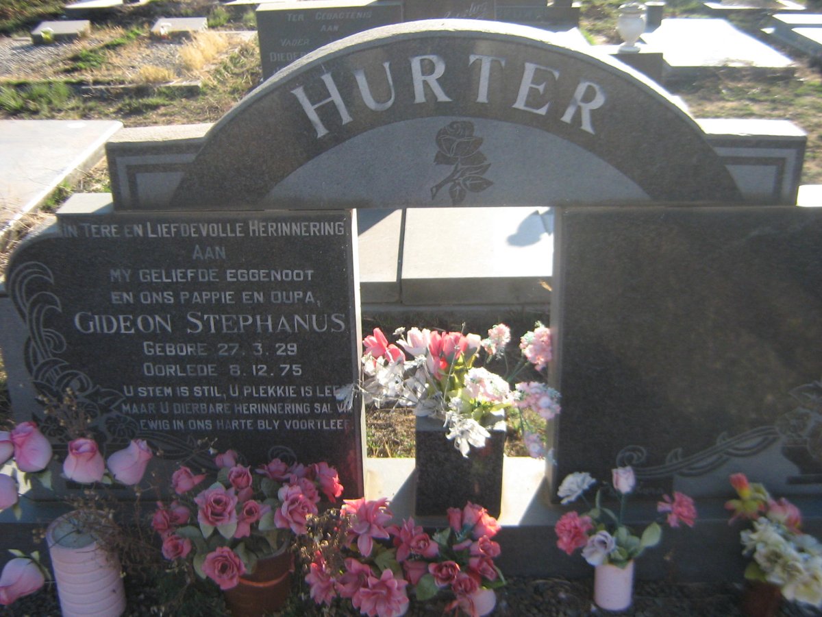 HURTER Gideon Stephanus 1929-1975