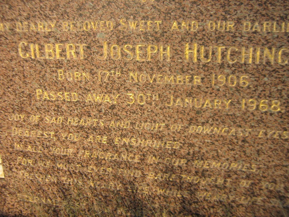 HUTCHING Gilbert Joseph 1906-1968