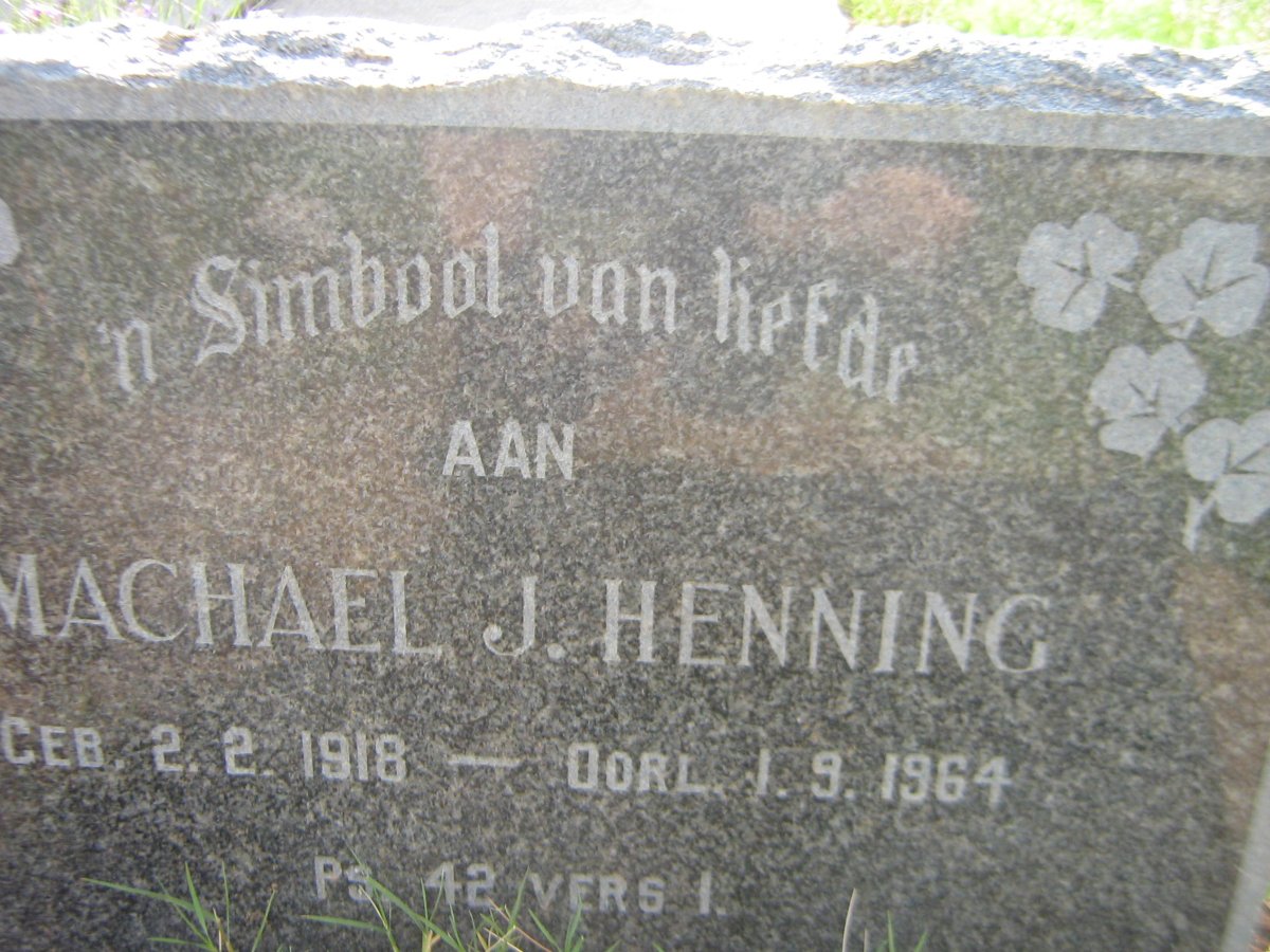 HENNING Machael J. 1918-1964