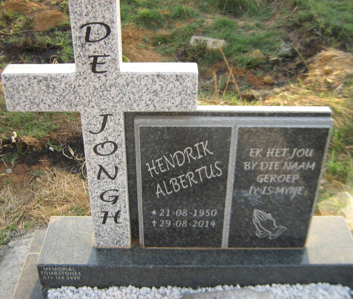 JONGH Hendrik Albertus, de 1950-2014