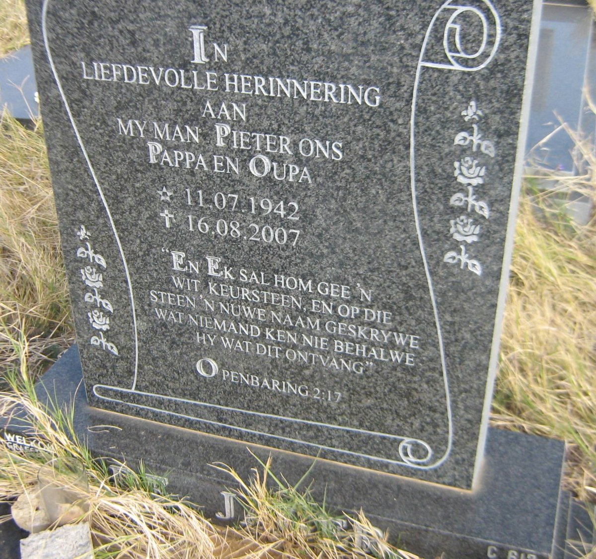 JAGER Pieter, de 1942-2007