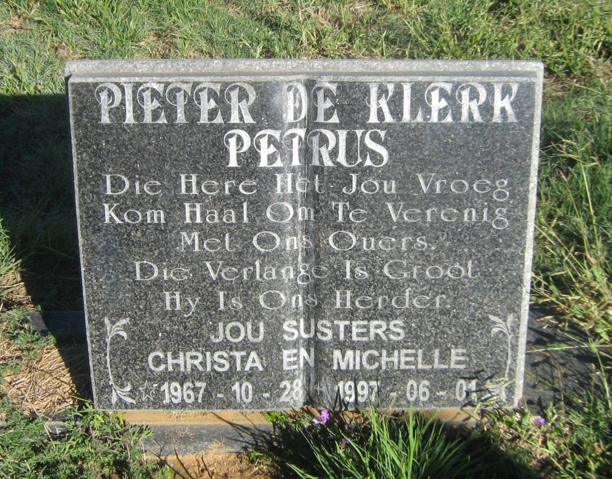 KLERK Pieter, de 1967-1997