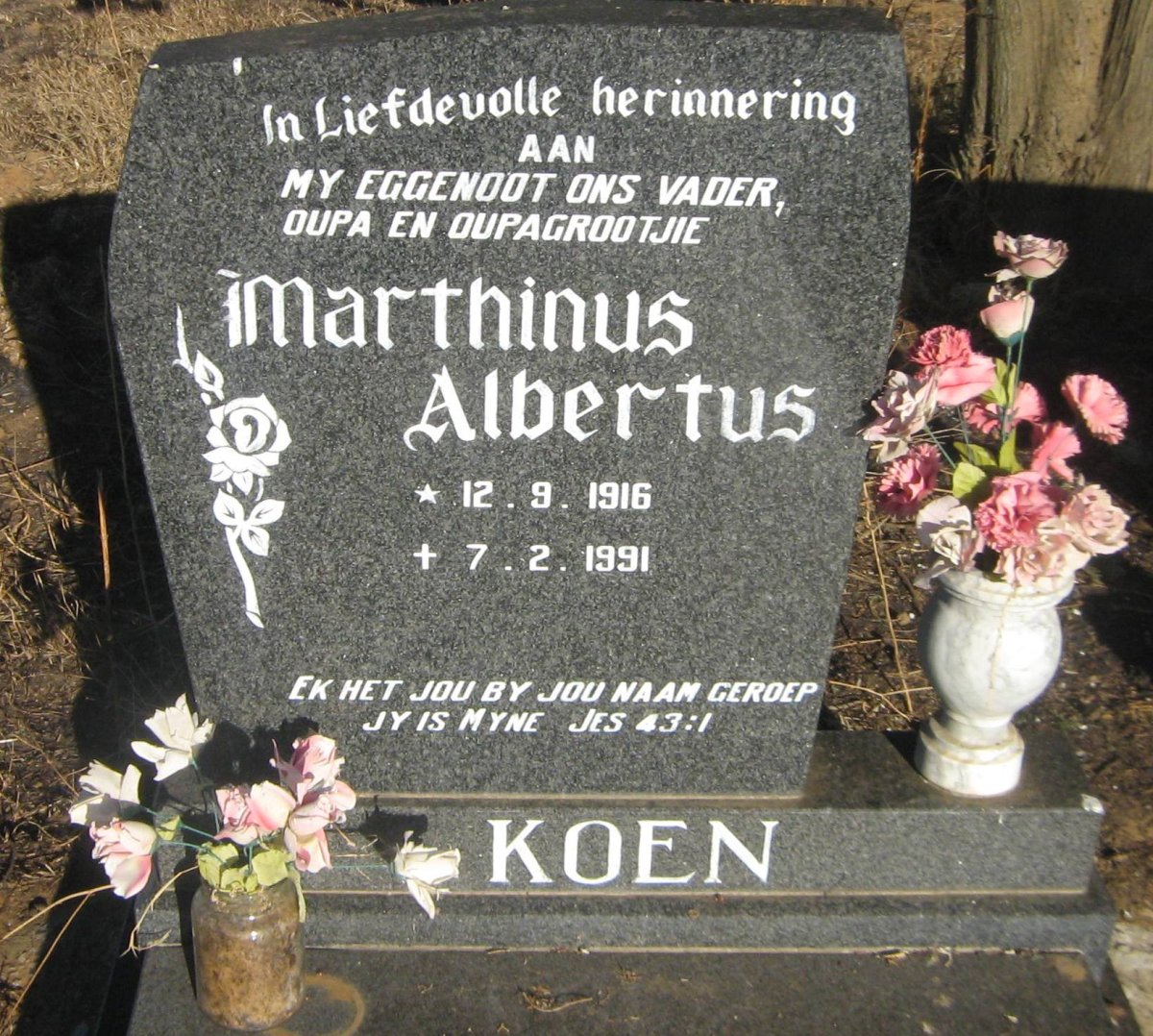 KOEN Marthinus Albertus 1916-1991