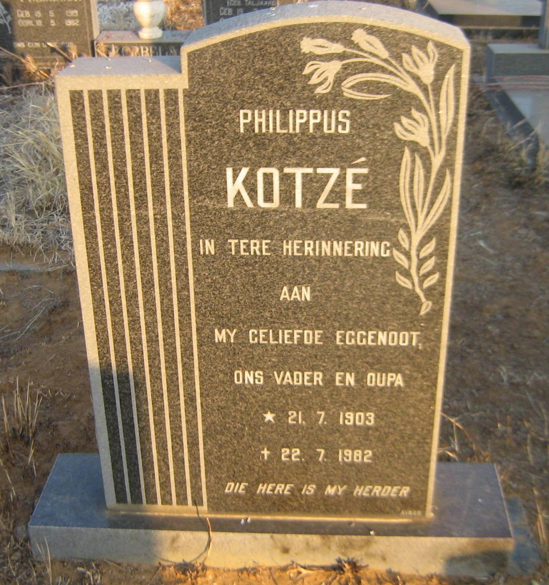 KOTZE Philippus 1903-1982