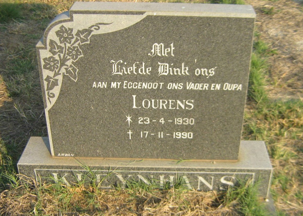 KLEYNHANS Lourens 1930-1990
