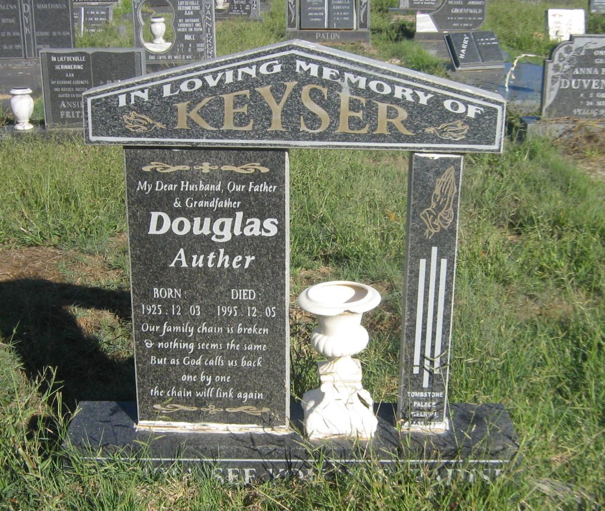 KEYSER Douglas Auther 1925-1995