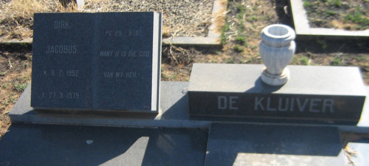 KLUIVER Dirk Jacobus, de 1952-1979